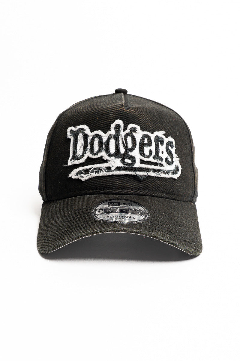 LA Dodgers 9Forty A-Frame Frayed Logo Snapback