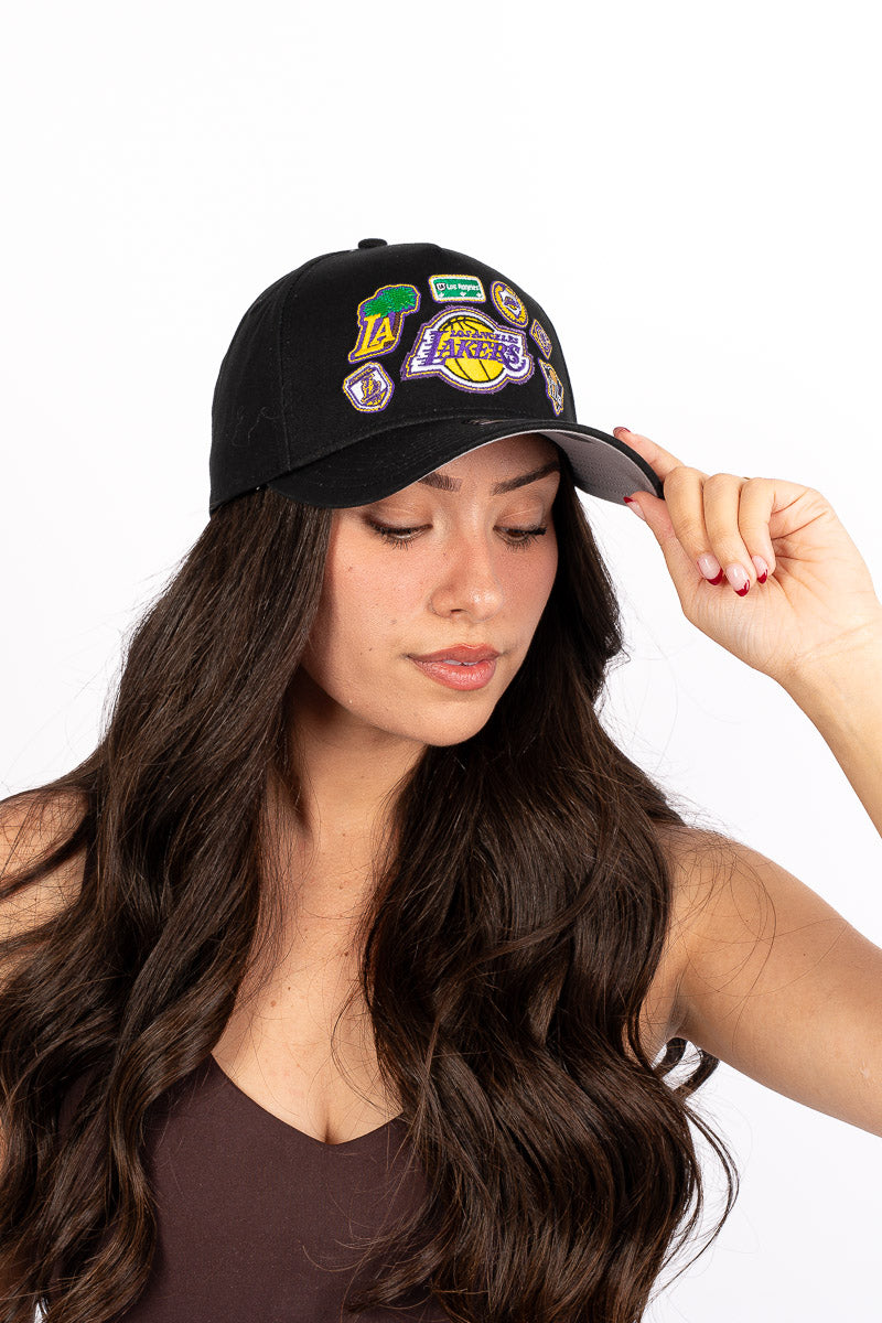 9Forty Lakers Patch Work Snapback Womens