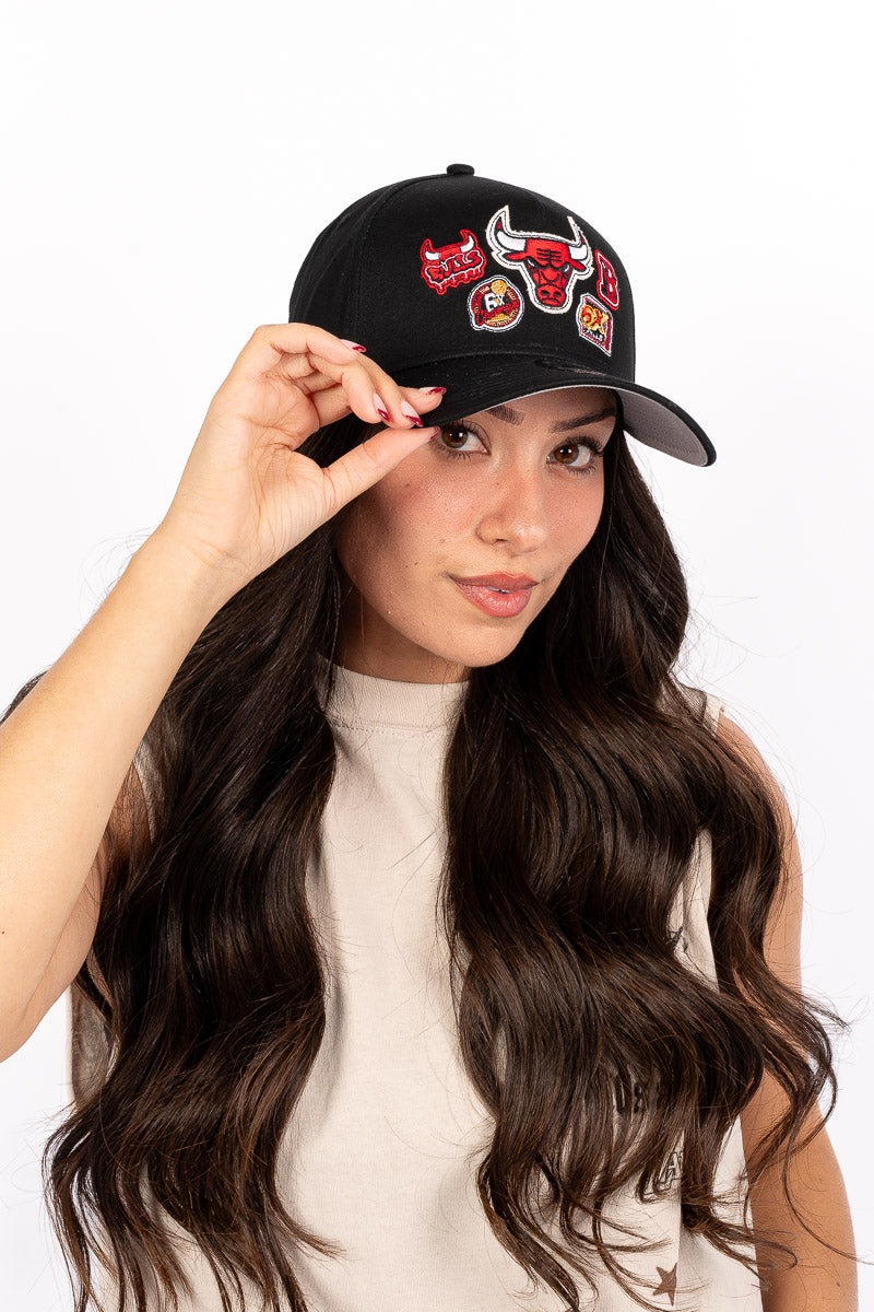 9Forty Bulls Patch Work Snapback Womens