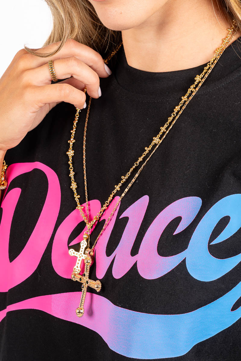 Cursive Statement Tee - Womens