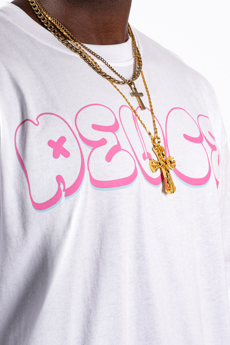 Deuce Ice White Drip Tee