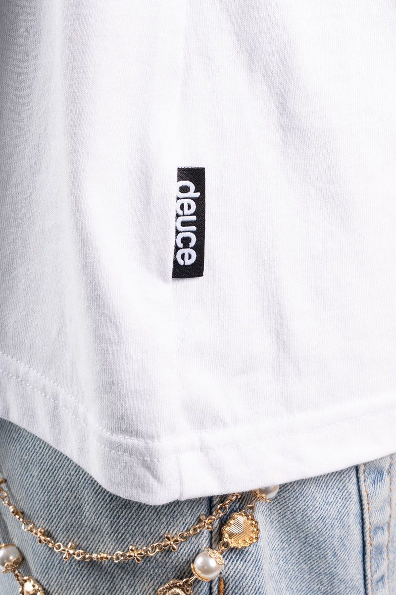 Deuce Ice White Drip Tee