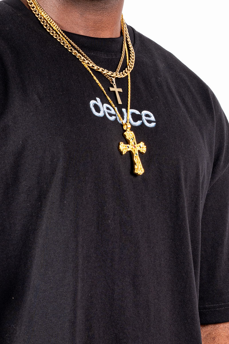 Deuce Chrome Black Night Tee