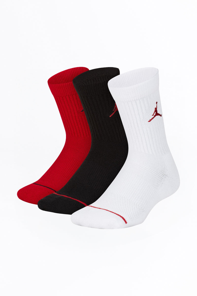 Jordan Kids 3 Pack Jumpman Crew Socks