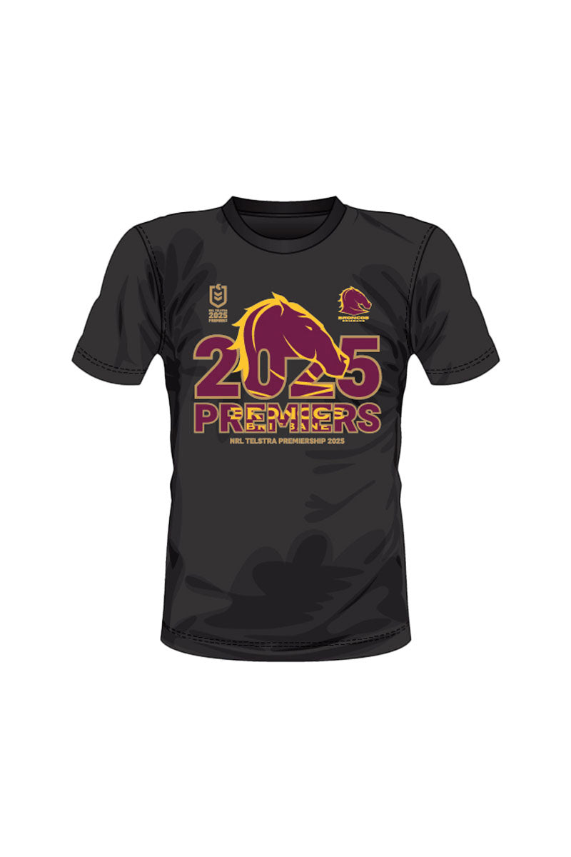 BRONCOS 2025 NRL PREMIERS TEE - BRISBANE BRONCOS