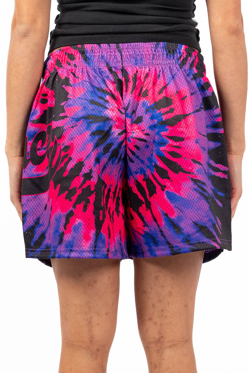 Miami Vice Tie Dye Mesh Shorts - Womens