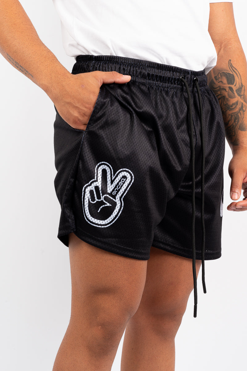 Deuce Black Cursive Shorts