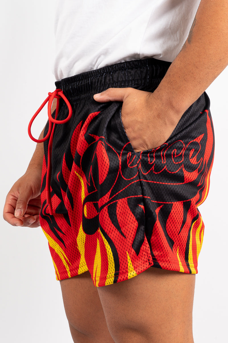 Deuce Mesh Flame Shorts