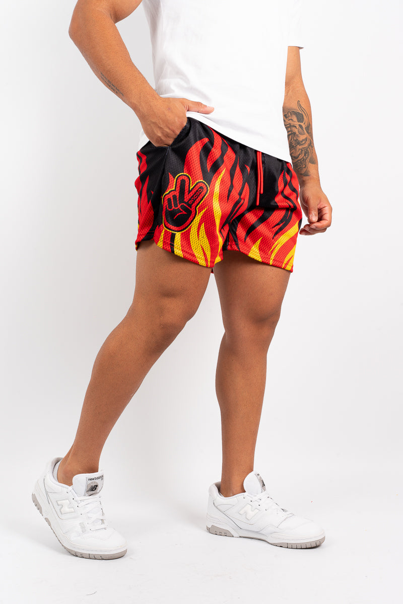 Deuce Mesh Flame Shorts