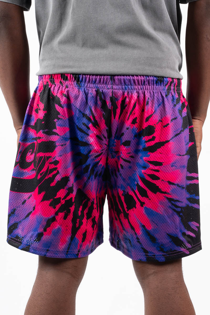 Miami Vice Tie Dye Mesh Shorts - Mens