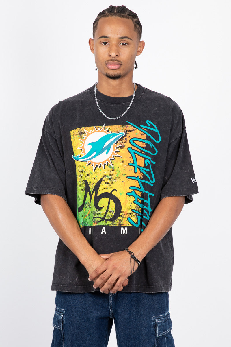 Miami Dolphins Script & Team Logo Tee