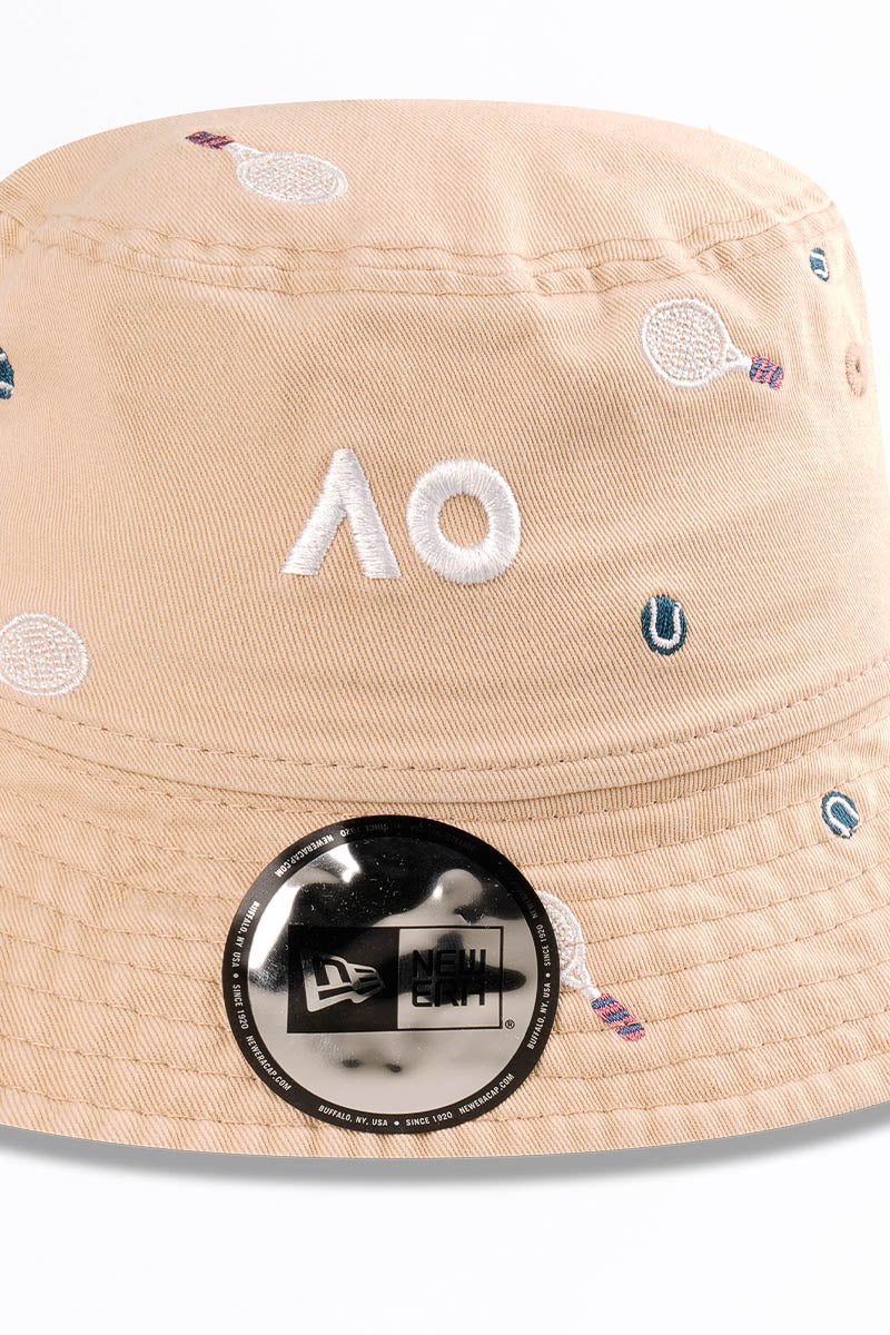 Australian Open 2025 Kids Embroidered Icon Bucket Hat