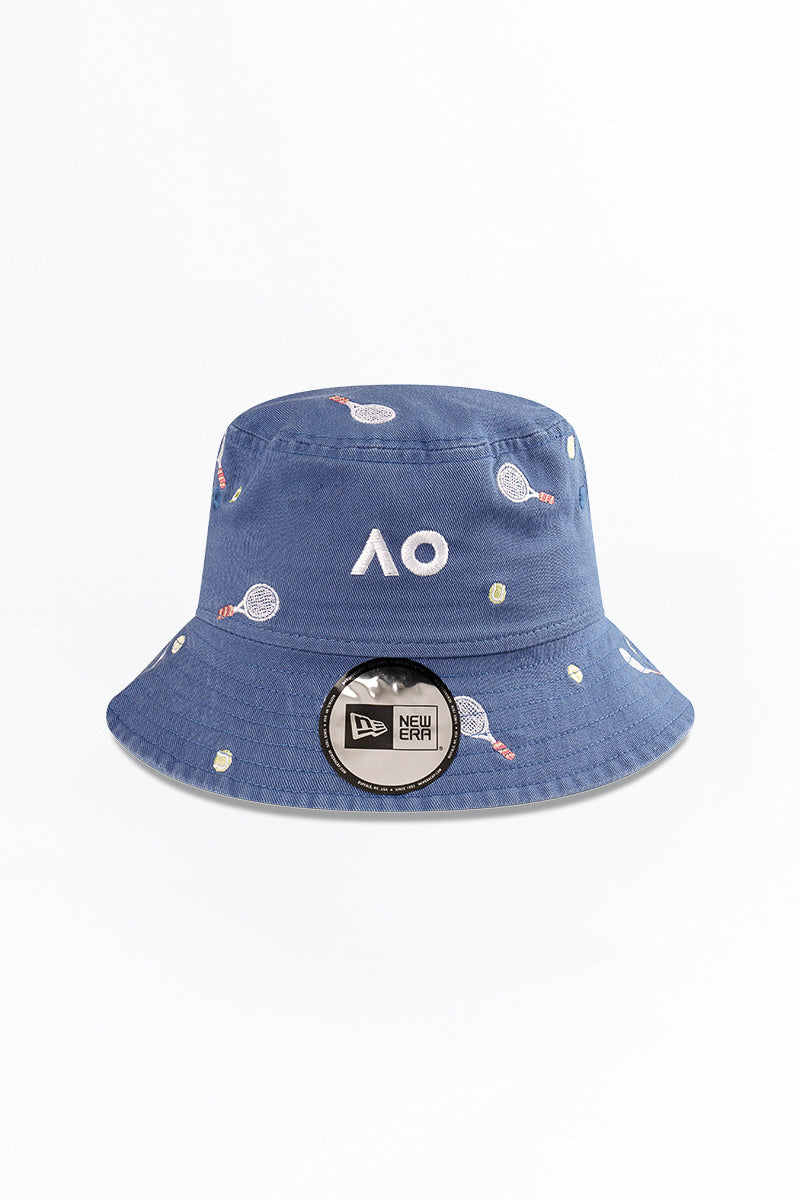 Australian Open 2025 Kids Embroidered Icon Bucket Hat
