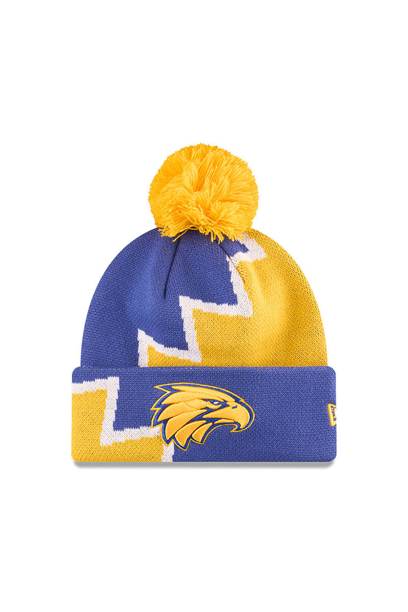 West Coast Eagles AFL Youth Zigzag Knitted Beanie