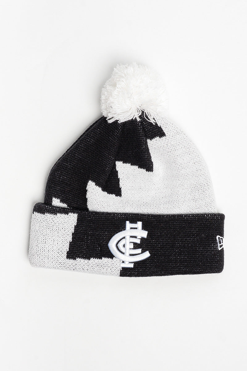 Carlton Blues Zigzag Knitted Beanie