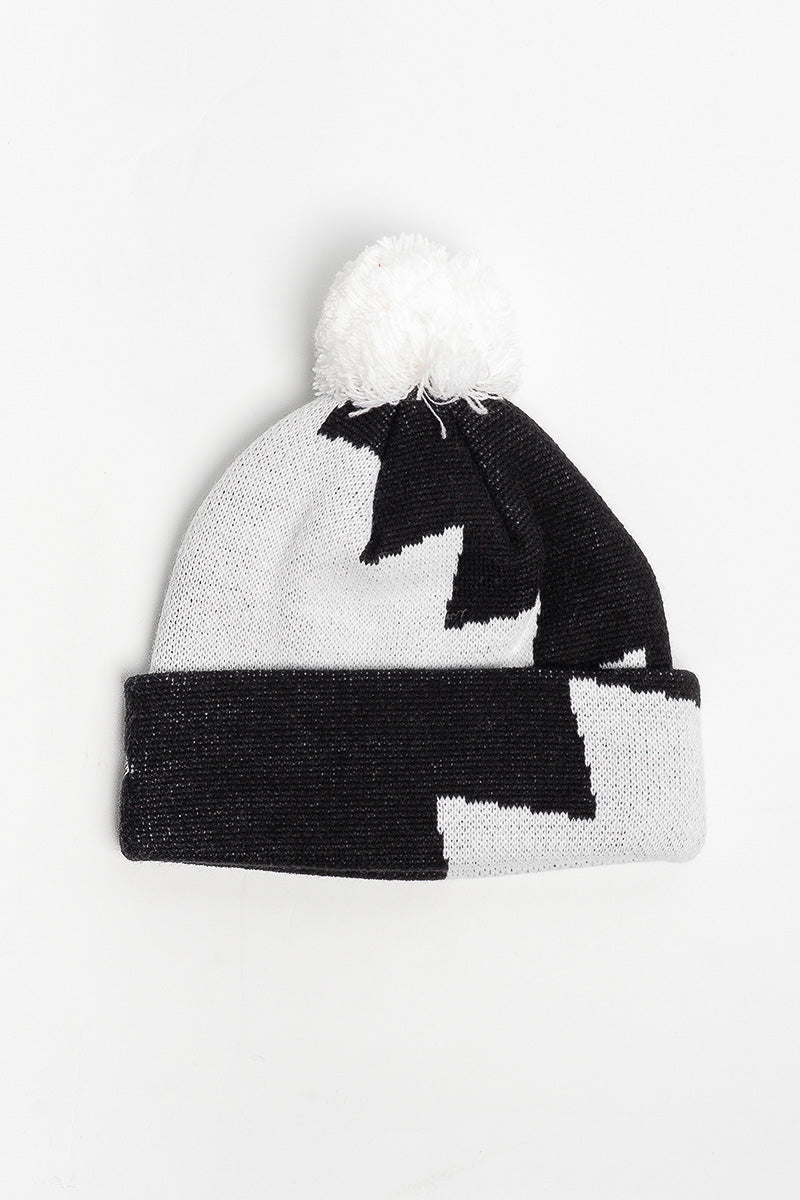Carlton Blues Zigzag Knitted Beanie