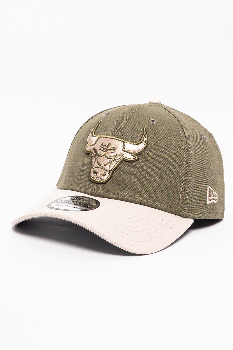 Chicago Bulls 3930 Olive 2-Tone Caps