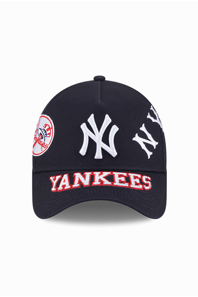 New York Yankees 9Forty All Over Logo A-Frame Snapback