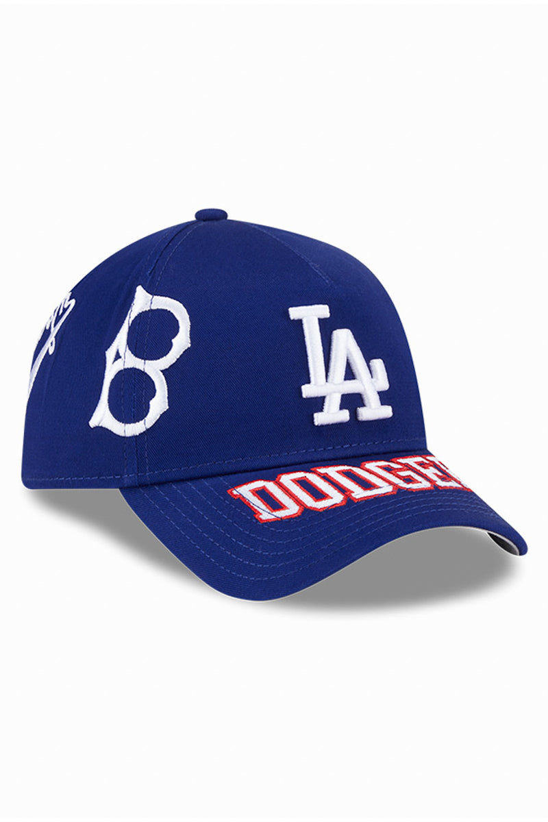 LA Dodgers 9Forty All Over Logo A-Frame Snapback