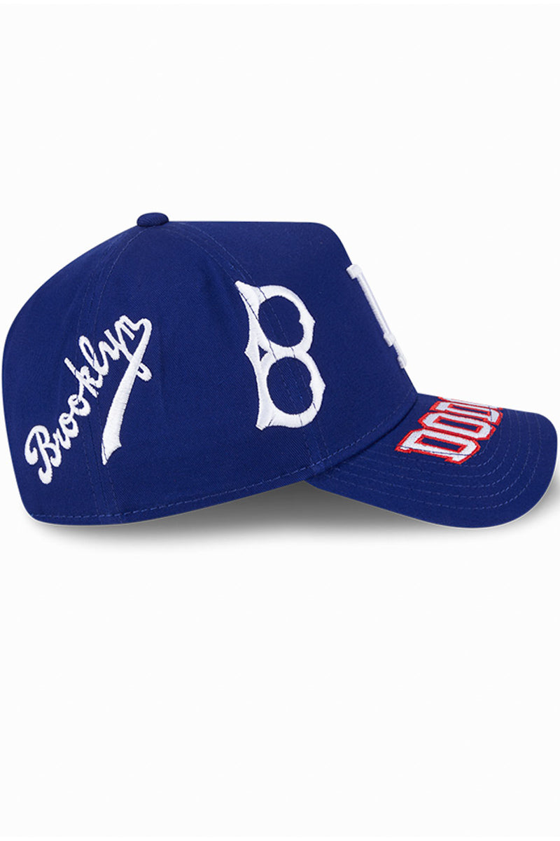 LA Dodgers 9Forty All Over Logo A-Frame Snapback