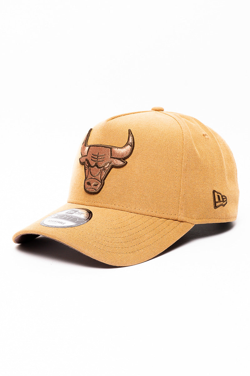 9Forty Chicago Bulls Washed Bronze Canvas Cap - Mens