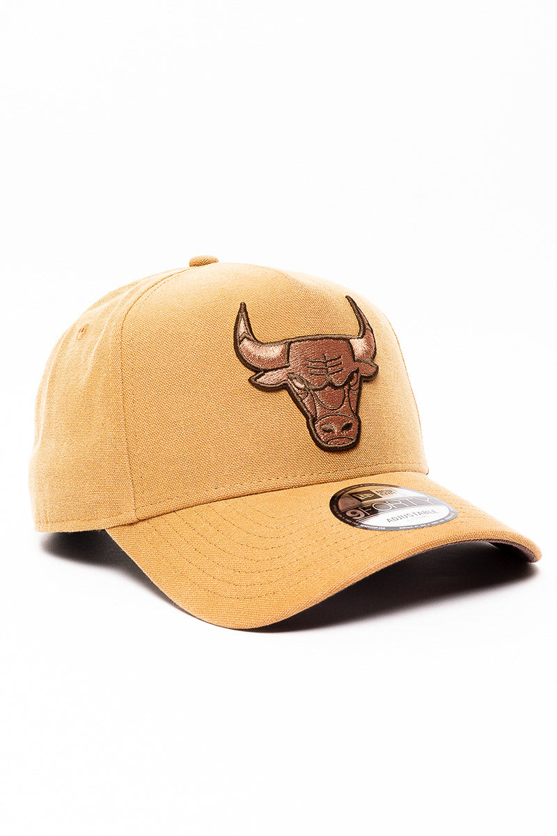 9Forty Chicago Bulls Washed Bronze Canvas Cap - Mens