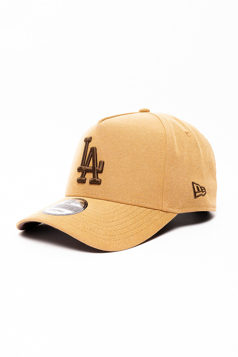 9Forty LA Dodgers Washed Bronze Canvas Cap - Mens