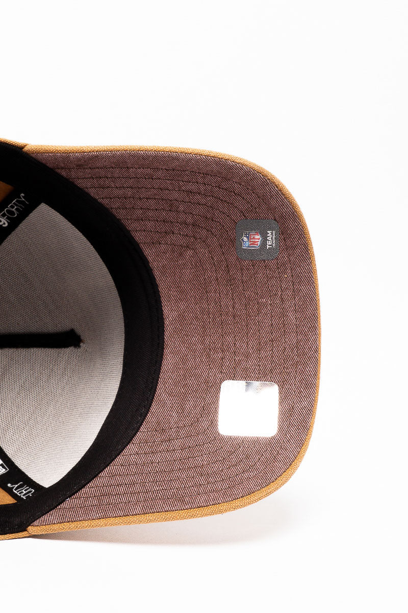 9Forty LA Dodgers Washed Bronze Canvas Cap - Womens