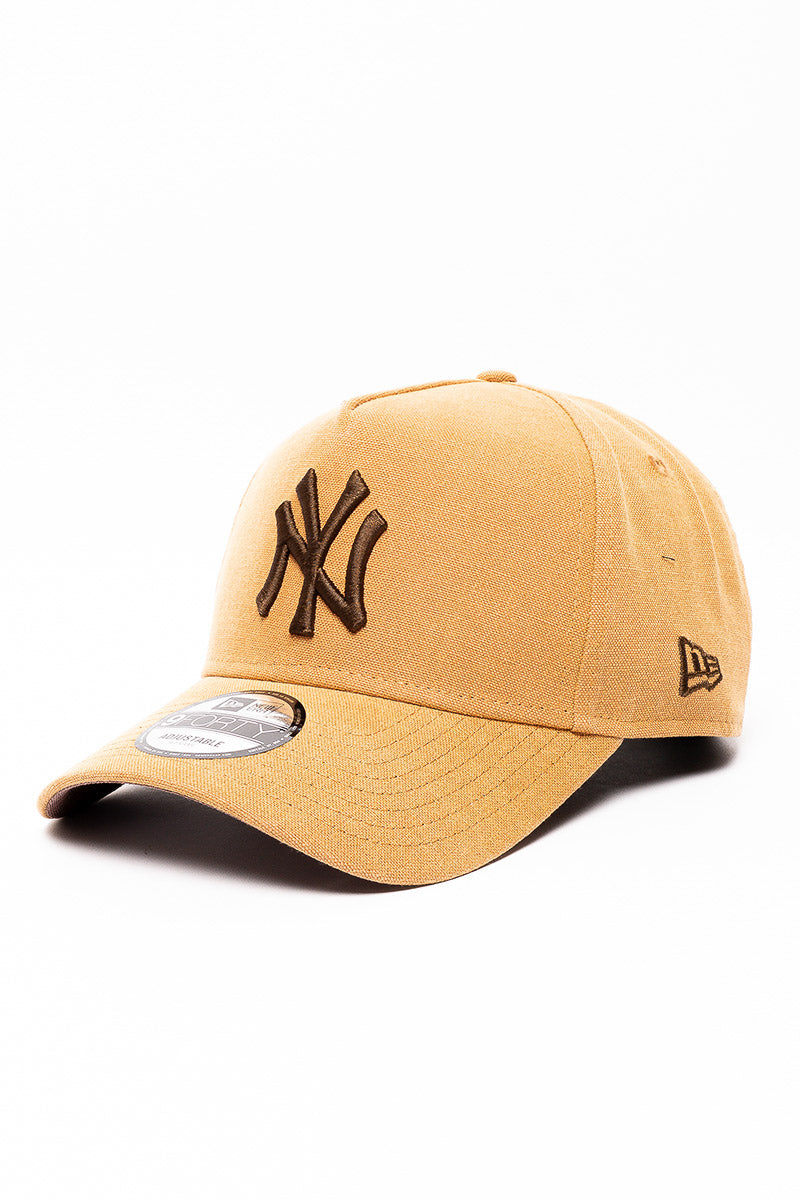 9Forty NY Yankees Washed Bronze Canvas Cap - Womens