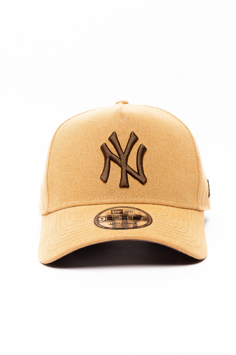 9Forty NY Yankees Washed Bronze Canvas Cap - Womens