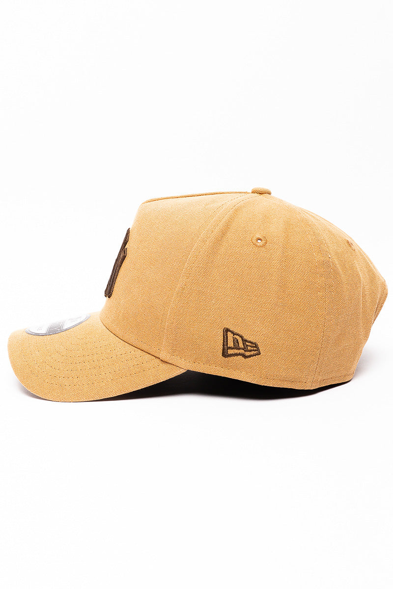 9Forty NY Yankees Washed Bronze Canvas Cap - Womens