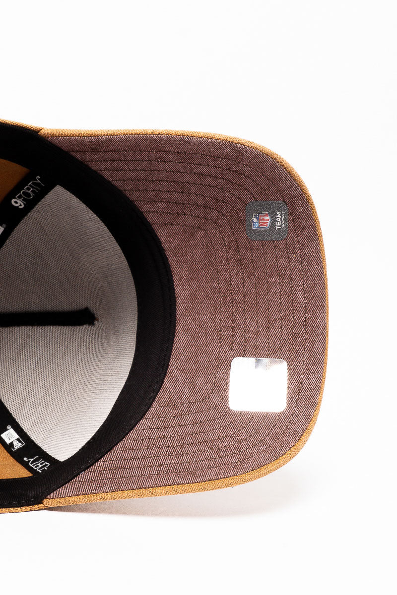 9Forty Las Vegas Raiders Washed Bronze Canvas Cap - Mens