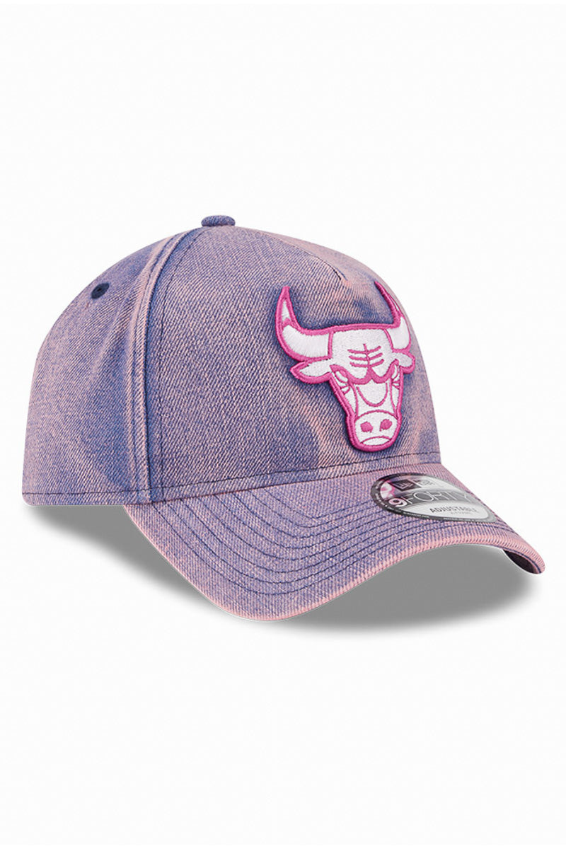 Chicago Bulls 9Forty Pink Acid Denim A-Frame Snapback