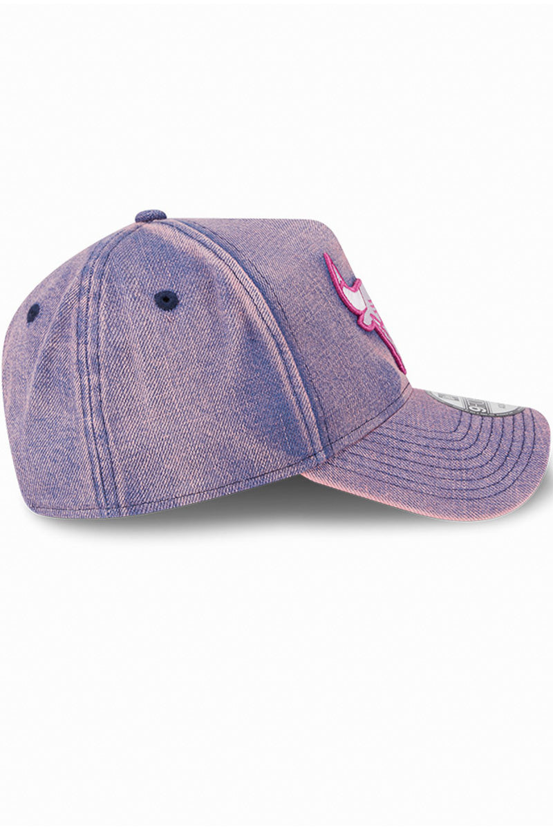 Chicago Bulls 9Forty Pink Acid Denim A-Frame Snapback