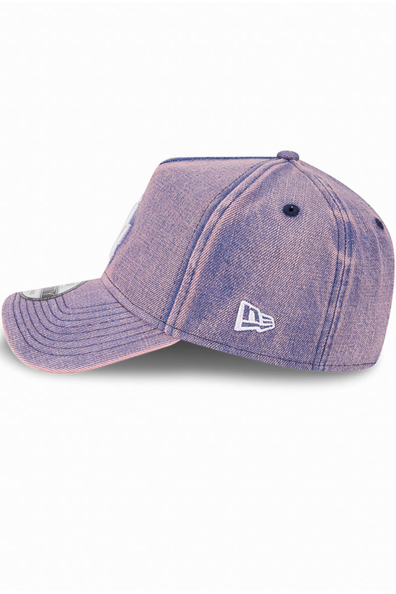 LA Dodger 9Forty Pink Acid Denim A-Frame Snapback