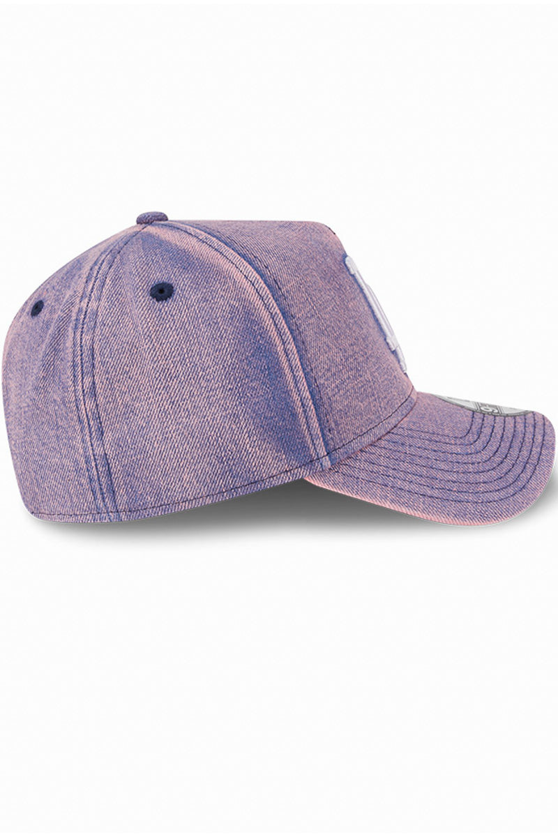 LA Dodger 9Forty Pink Acid Denim A-Frame Snapback