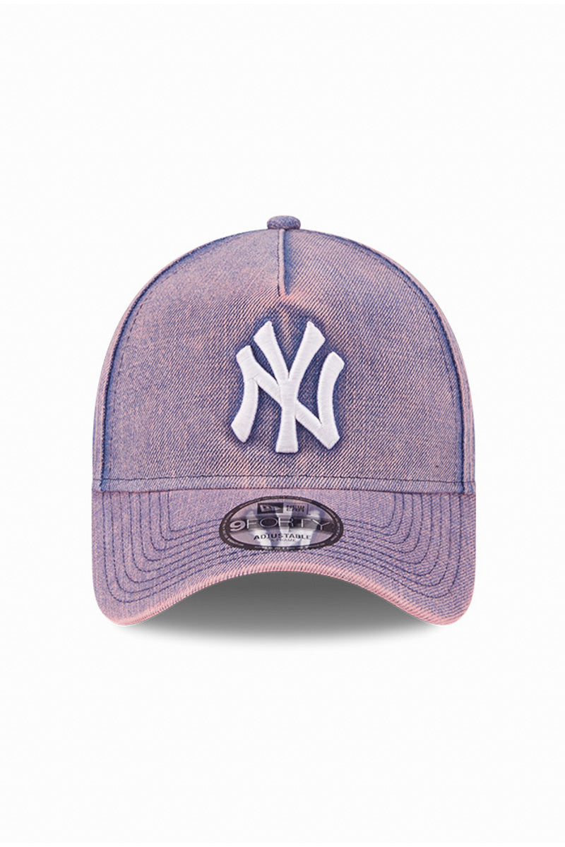 New York Yankees 9Forty Pink Acid Denim A-Frame Snapback