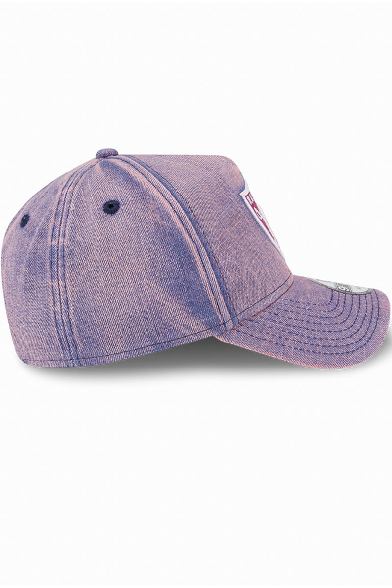 Las Vegas Raiders 9Forty Pink Acid Denim A-Frame Snapback