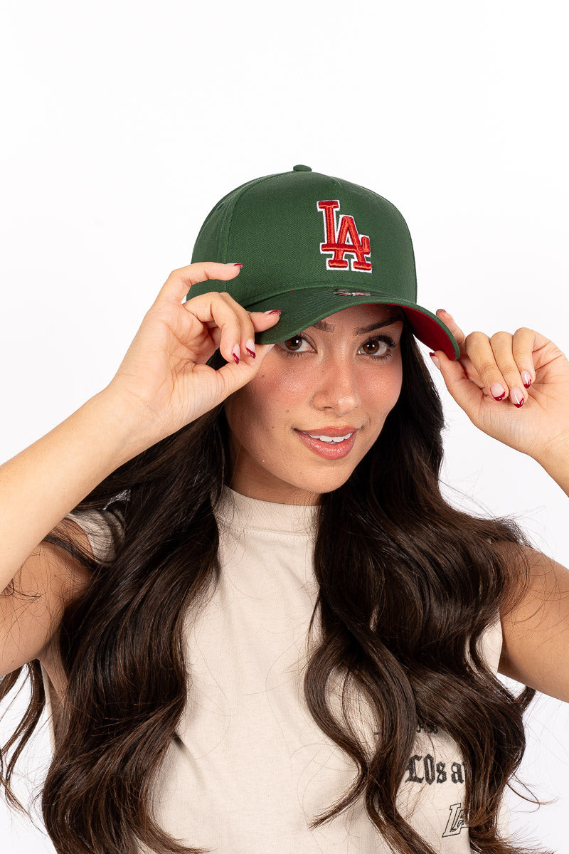 LA Dodgers 9Forty Cilantro A-Frame Snapback