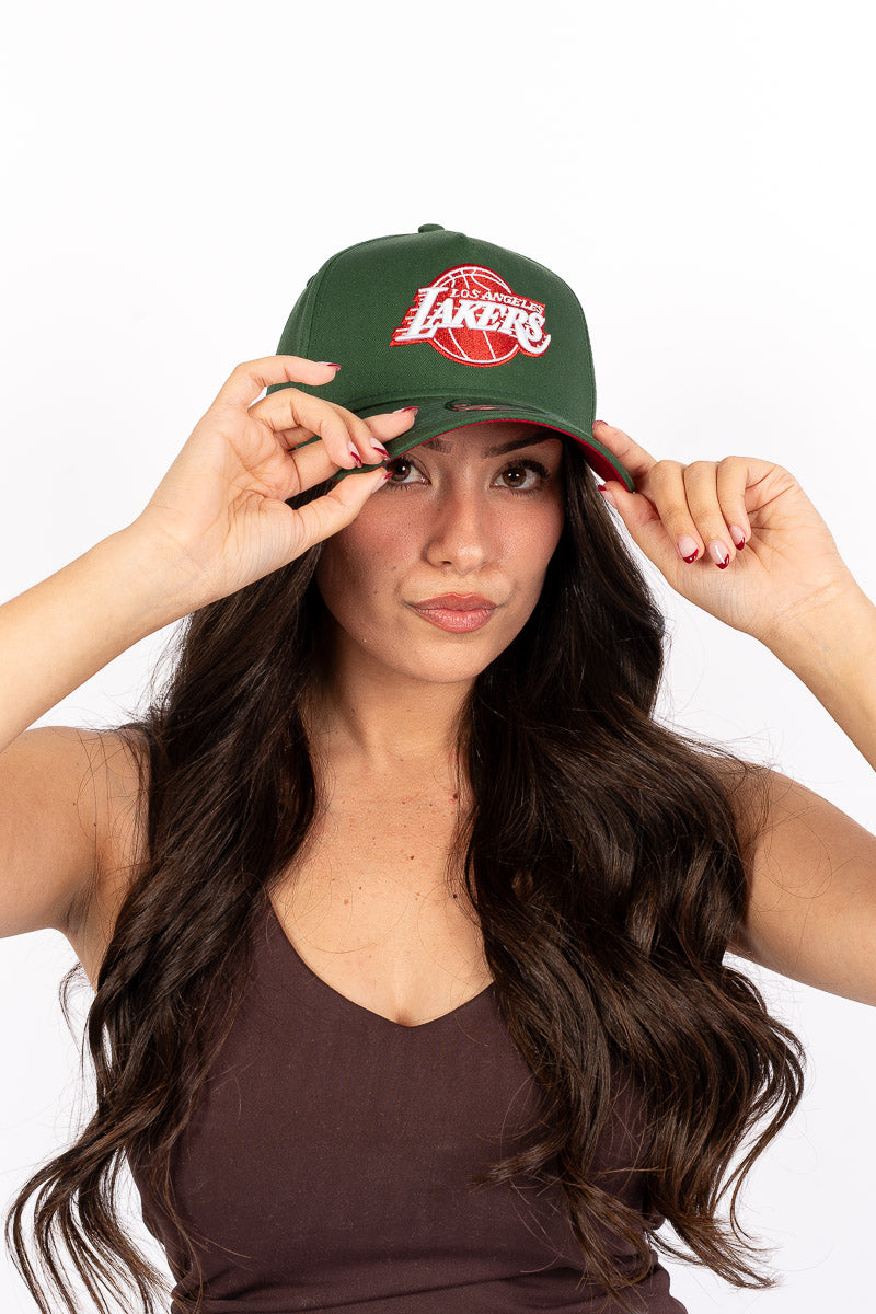 9Forty Lakers Christmas Snapback Womens