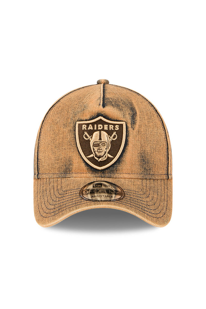Las Vegas Raiders 940 A-Frame Overwashed Denim Cap - Mens