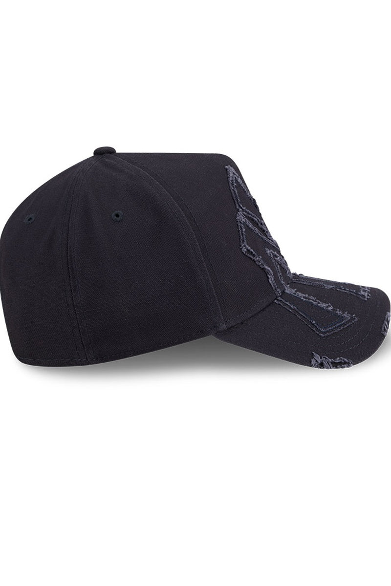 NY Yankees Navy Distressed NY 940 A-Frame Cap - Mens