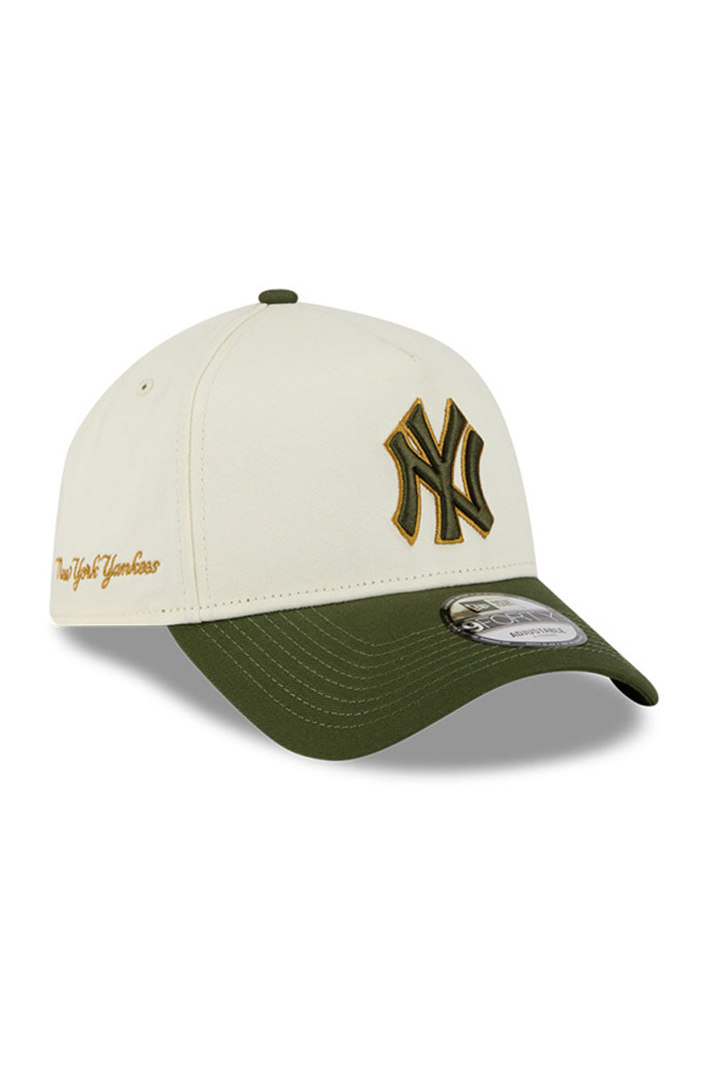 NY Yankees 940 A-Frame  Metallic Logo Cap - Mens