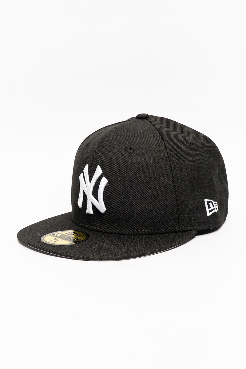 New York Yankees 59Fifty Blk/Wht Fitted Cap
