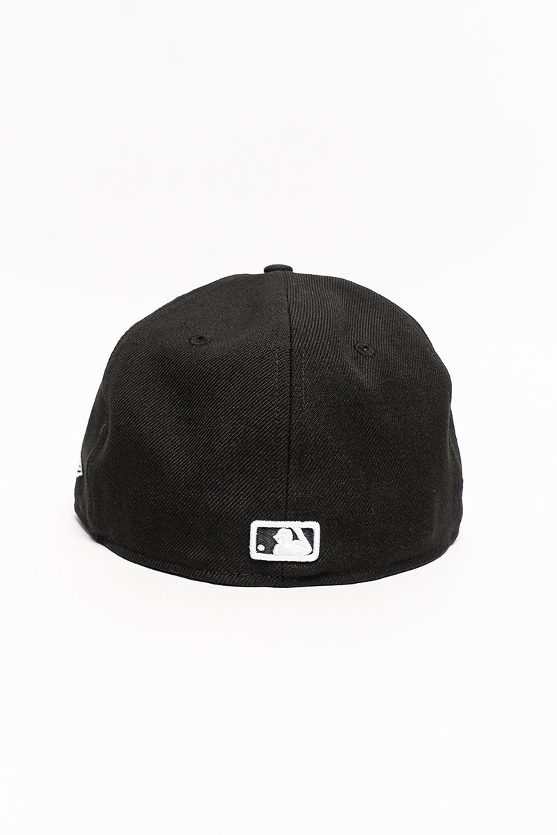 New York Yankees 59Fifty Blk/Wht Fitted Cap