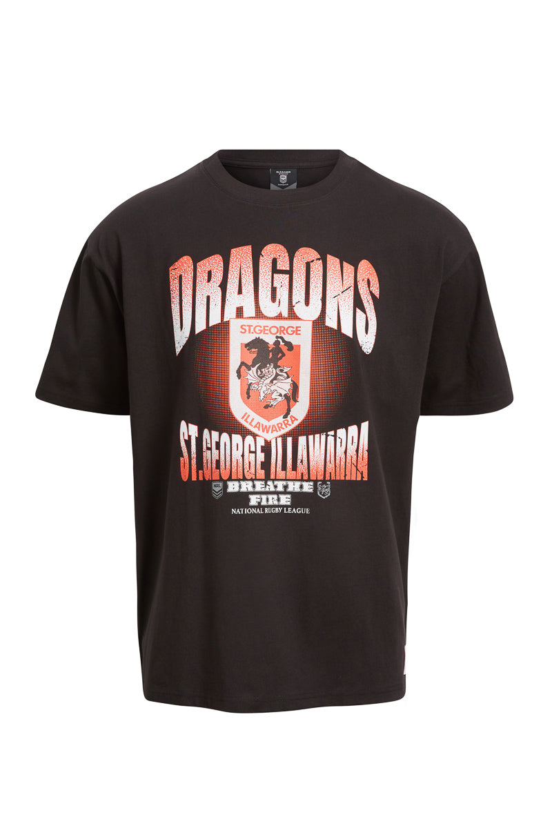 St. George Illawarra Dragons NRL Boxy Fit Graphic Tee - Mens