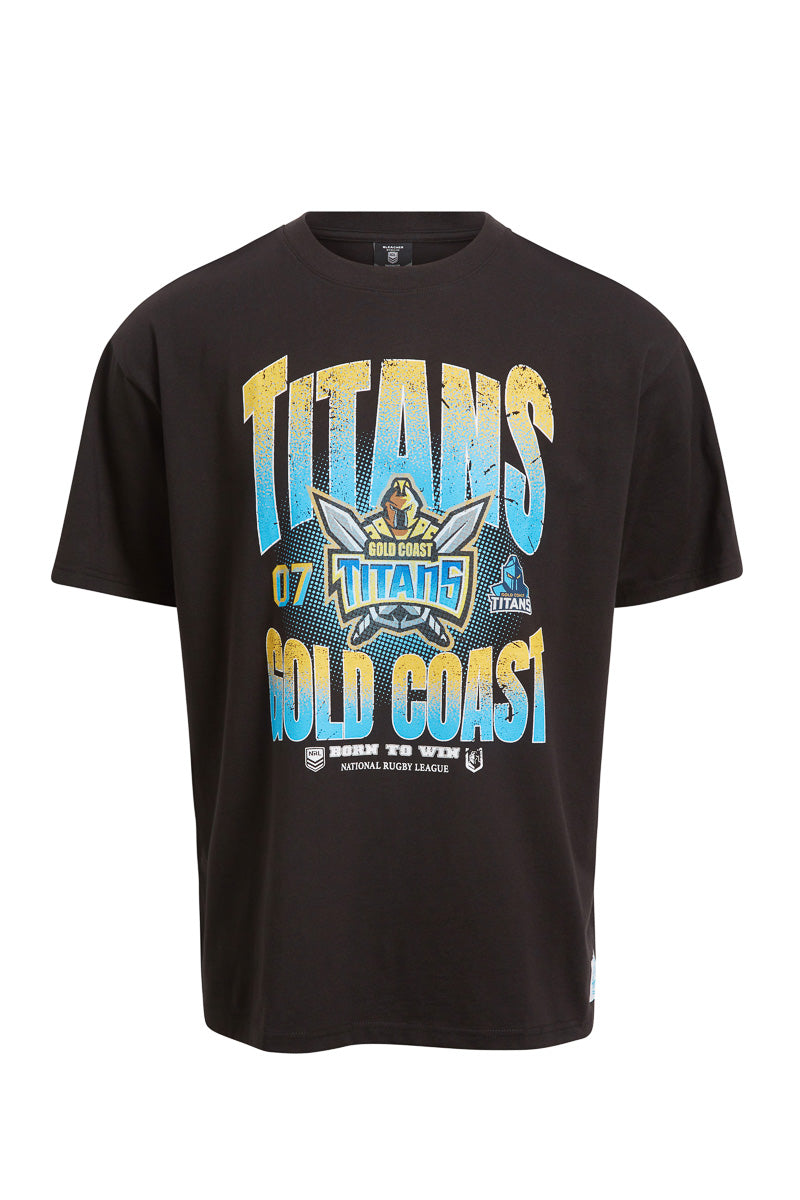 Gold Coast Titans NRL Boxy Fit Graphic Tee