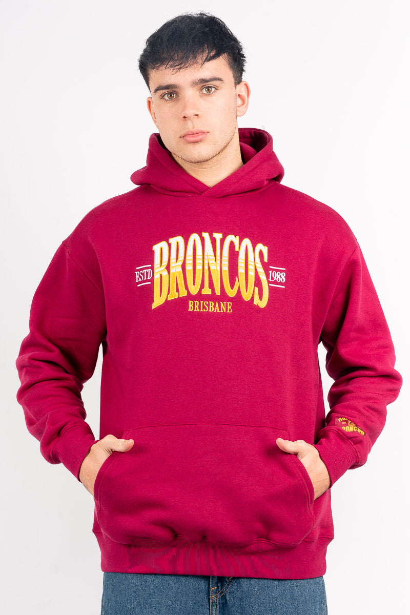 Brisbane Broncos NRL Banner Hoodie