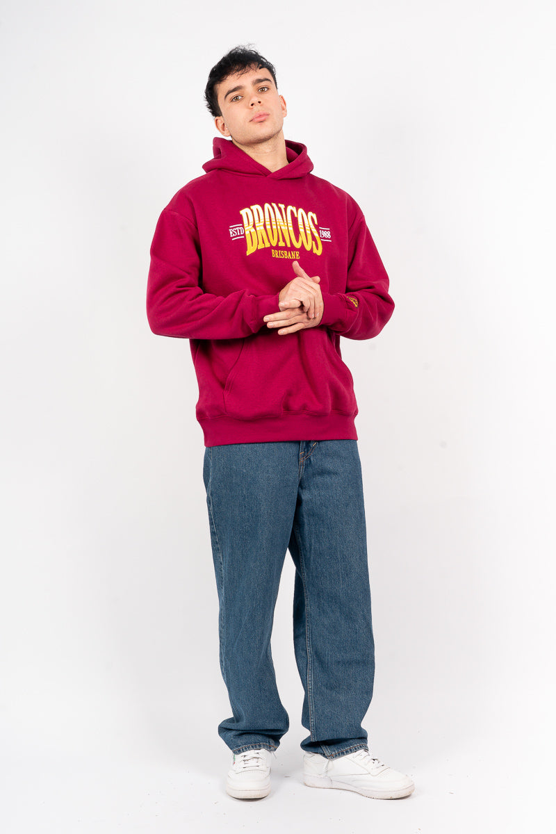 Brisbane Broncos NRL Banner Hoodie