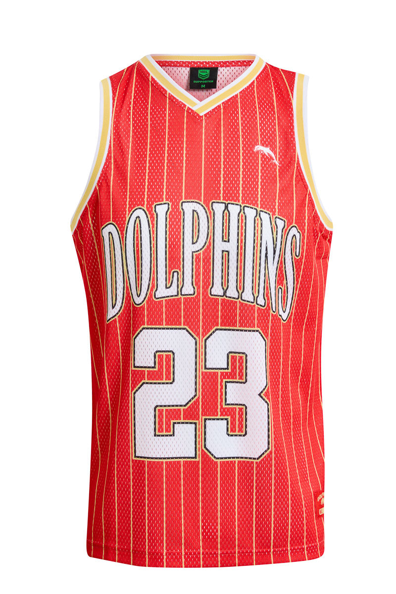 Redcliffe Dolphins NRL Basketball Singlet